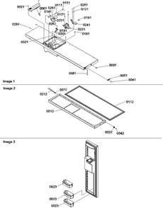 Freezer Door Diagram and Parts List for SRDE522VE-P1320304WE  Amana Refrigerator