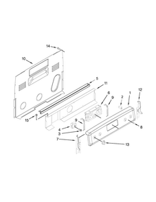 Control Panel Parts Diagram and Parts List for MER8600DE0  Maytag Range