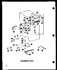 Compressor Parts Diagram and Parts List for SD19W-C-P60340-36WC  Amana Refrigerator