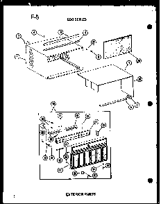 Exterior Parts Diagram and Parts List for ES218-3HEL P67535-9R Amana Air Conditioner