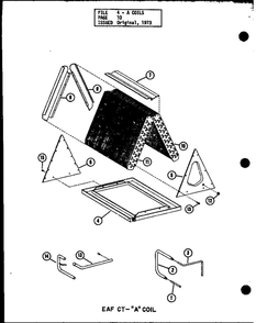 A Coil 4 Diagram and Parts List for D54921-20 P54921-20C Amana Air Conditioner