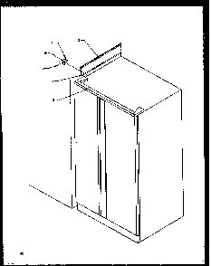 B18 Trim Kit Assembly Diagram and Parts List for SBI20NW-P1162902WW  Amana Refrigerator
