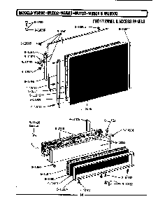 Front Panel & Access Panels Diagram and Parts List for LWC202  Maytag Dishwasher