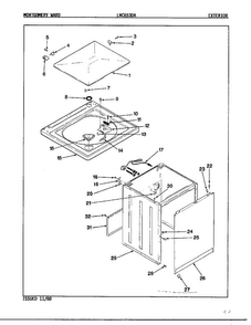 Exterior Diagram and Parts List for 6530A REV A Norge Washer