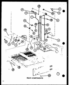 Rear Components (tm16m/p7859208w) (tm16m/p7859209w) (tm16m1/p7859210w) (tm16m1/p7859211w) Diagram and Parts List for TM18M-P7859213W  Amana Refrigerator