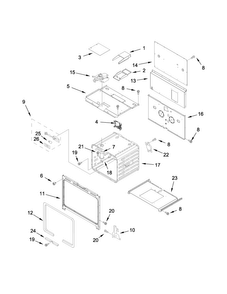 Oven Parts Diagram and Parts List for JDRP536WP02  Jenn-Air Range