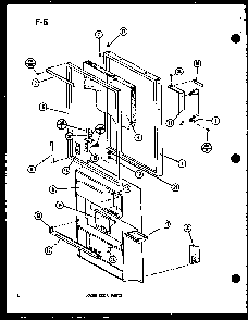Lower Door Parts Diagram and Parts List for TM14G-1-L-P75658-13WL  Amana Refrigerator