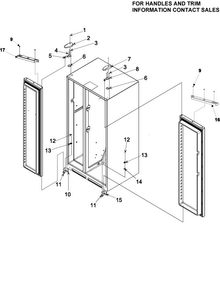 Hinges Diagram and Parts List for SK525-2W-PSK525200W1  Maytag Refrigerator