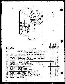 Section 1 Diagram and Parts List for UF12K-C P60250-9WC Amana Freezer