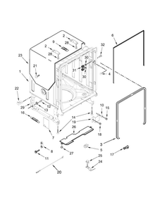 Part Location Diagram of W10609495 Whirlpool COVER