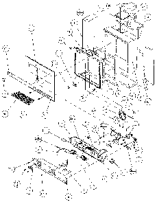 Ice And Water Cavity Diagram and Parts List for 36511-P1121603W  Amana Refrigerator