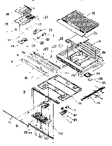 Divider Block Diagram and Parts List for TW18S2W-P1194401W  Amana Refrigerator