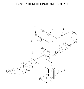 Dryer heating parts-electric Diagram and Parts List for MED6230RHW0  Maytag Dryer