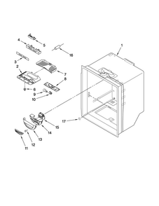 Refrigerator Liner Parts Diagram and Parts List for AB1924PEKB4  Amana Refrigerator