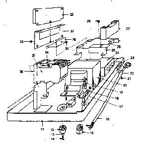 Mounting Base Assembly Diagram and Parts List for 5629907310  Kenmore Microwave
