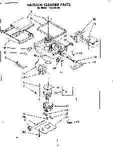 Base Assembly Diagram and Parts List for 1162295180  Kenmore Canister Vacuum
