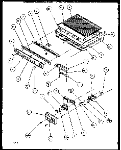Comparment Separator/divider Block Diagram and Parts List for 85161W-P1117111WW  Amana Refrigerator