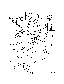 Burner Diagram and Parts List for 79032673610  Kenmore Range