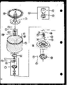 Section 10 Diagram and Parts List for LWD773 P7804717W W Amana Washer