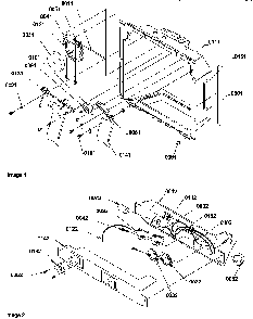 Ice & Water Cavity And Electrical Bracket Assy Diagram and Parts List for SCD25TBL-P1190428WL  Amana Refrigerator