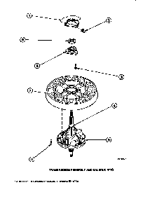 Transmission Assembly And Balance Ring Diagram and Parts List for CW8202W2-PCW8202W2A  Crosley Washer