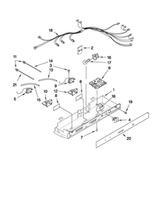 Control Parts Diagram and Parts List for MSB2554AEY02  Maytag Refrigerator