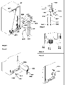 Cabinet Back Diagram and Parts List for SGD521SW-P1197103WW  Amana Refrigerator