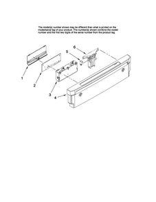 Control Panel Parts Diagram and Parts List for MDBH945AWB42  Maytag Dishwasher