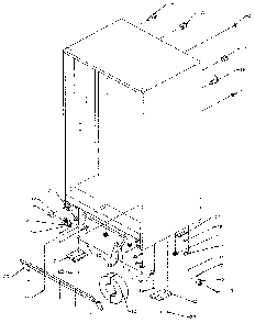 Drain And Rollers Diagram and Parts List for SSD25NB-P1162409W  Amana Refrigerator