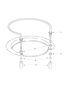Heater Parts Diagram and Parts List for MDB8959SBW1  Maytag Dishwasher