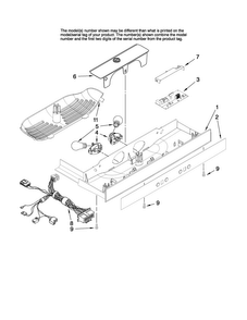 Control Parts Diagram and Parts List for AS2626GEKS14  Amana Refrigerator