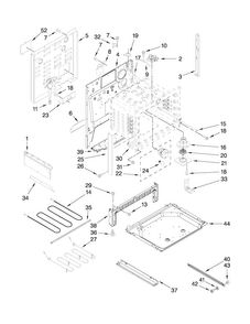 Chassis Parts Diagram and Parts List for MES5752BAB15  Maytag Range