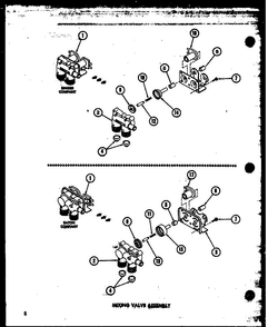 Mixing Valve Assembly Diagram and Parts List for TAA300 P75751-14W Amana Washer