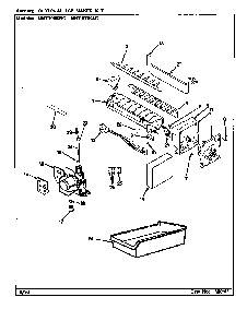 Optional Ice Maker Kit Diagram and Parts List for NNT199KAC CC68A Norge Refrigerator