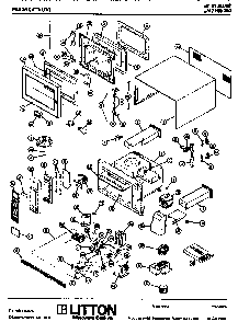 Replacement Parts Diagram and Parts List for UM2100000  Amana Microwave