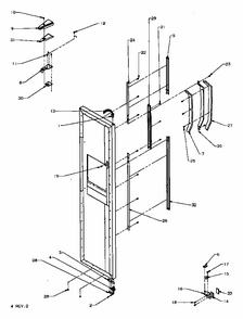 Compressor Compartment Parts (tli20k/p7803247w) Diagram and Parts List for TLI20K-P7803249W  Amana Refrigerator