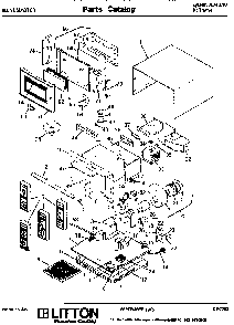 Section 1 Diagram and Parts List for 70 4010 Amana Microwave