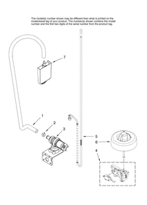 Fill And Overfill Parts Diagram and Parts List for MDB8601AWW41  Maytag Dishwasher