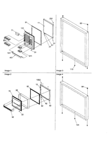 Door Assembly Diagram and Parts List for BR18VW-P1320703WW  Amana Refrigerator