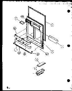 Section 8 Diagram and Parts List for TZ20QL-P1156201WL  Amana Refrigerator
