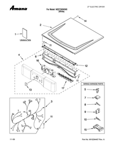 Part Location Diagram of WPW10215746 Whirlpool Control Panel - White