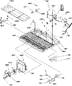 Machine Compartment Diagram and Parts List for SRD327S3L-P1307104WL  Amana Refrigerator