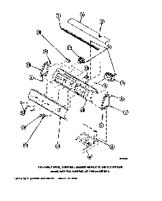 Graphic Panel, Control Mounting Plate And Controls Diagram and Parts List for CW8202W2-PCW8202W2A  Crosley Washer