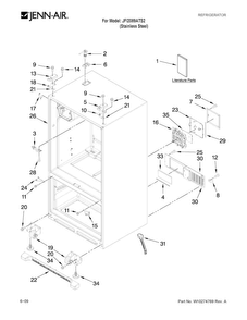 Part Location Diagram of W10202395 Whirlpool GUIDE, ENERGY