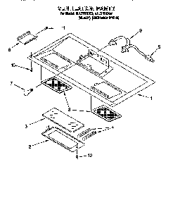 Ventilation Diagram and Parts List for MHE11RDQ6  Maytag Microwave