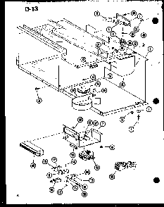 Blower/switch Diagram and Parts List for CRR-7B P74364-4M Amana Microwave