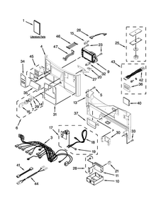 Control Panel Parts Diagram and Parts List for MLG20PRCWW0  Maytag Washer Dryer Combo