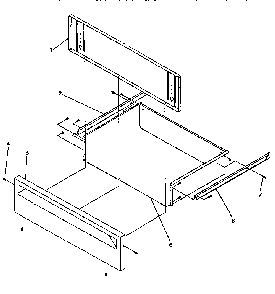 Storage Door Diagram and Parts List for ARG7600L-P1141298NL  Amana Range