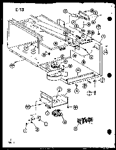 Section 3 Diagram and Parts List for CRRL-8TD P75593-2M Amana Microwave