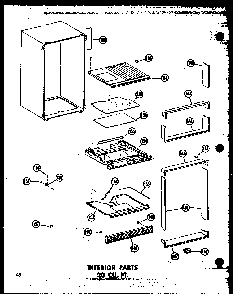 Section 24 Diagram and Parts List for TC18N-A-P60303-59WA  Amana Refrigerator